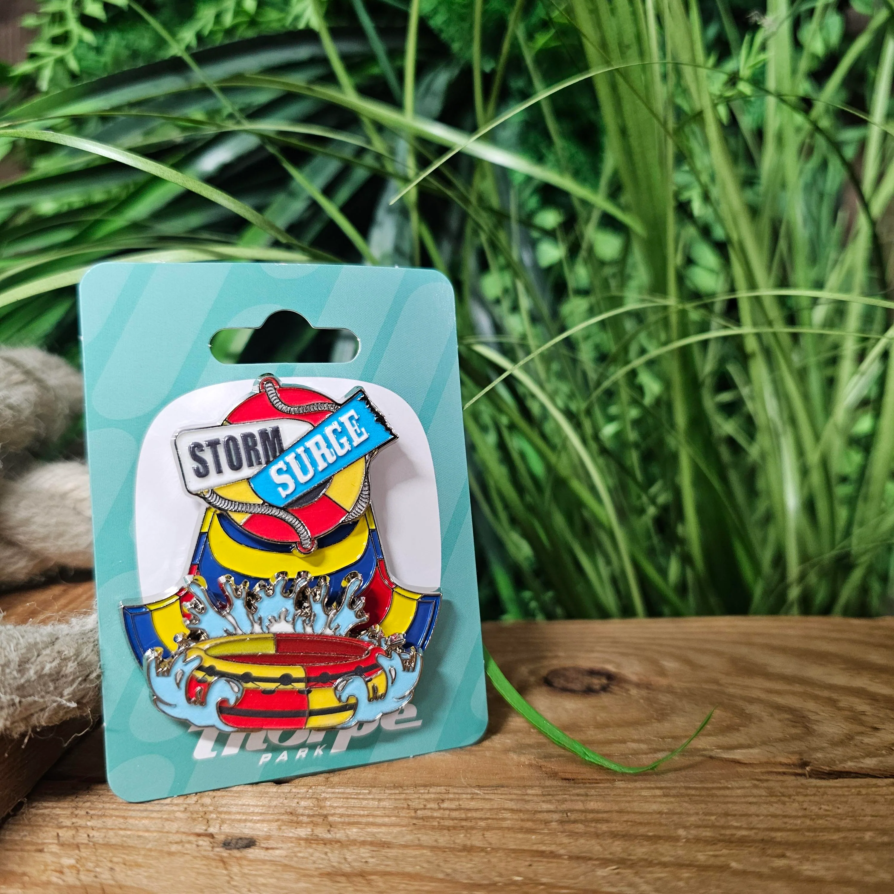 Storm Surge Splash Pin Badge