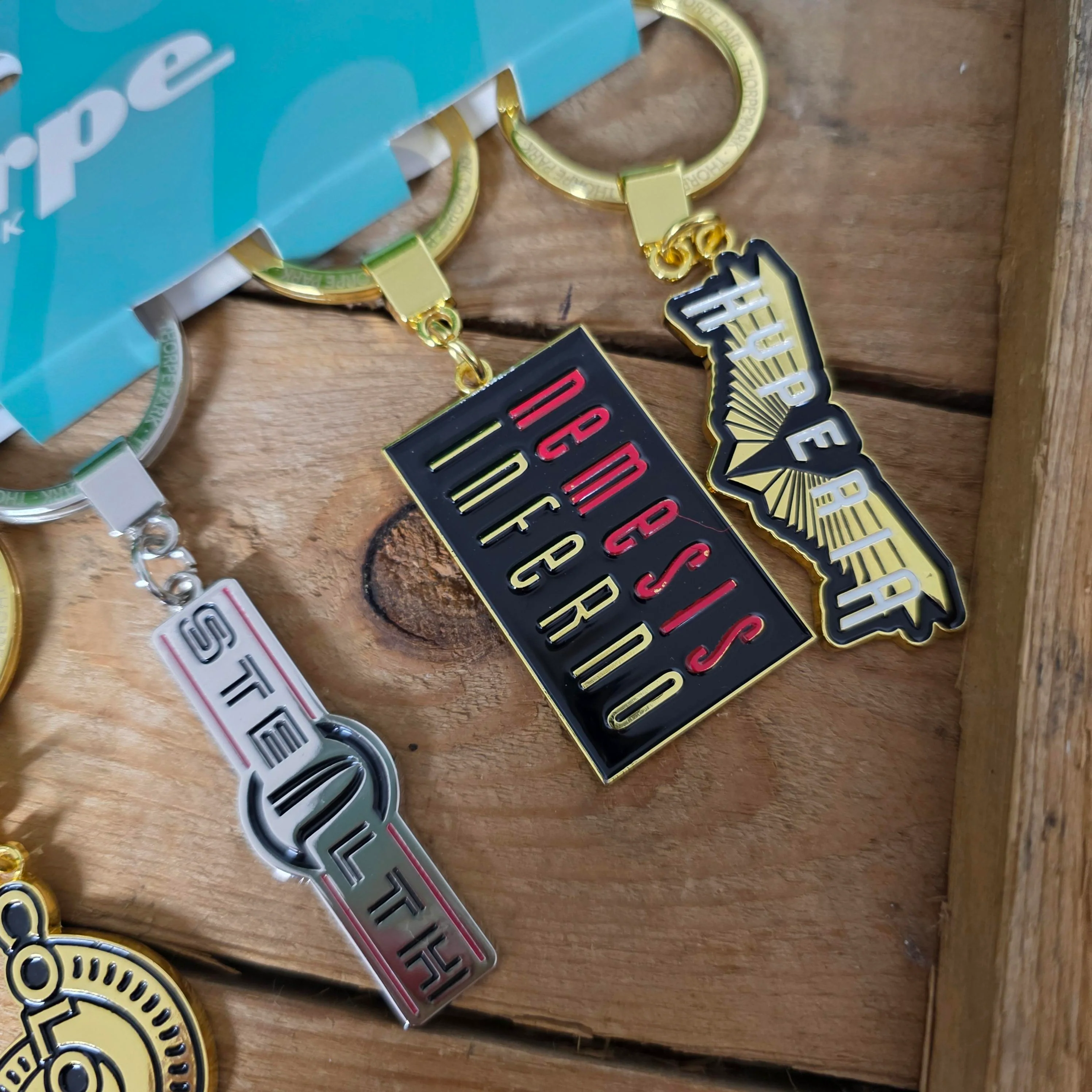 Thorpe Park Keyring Set